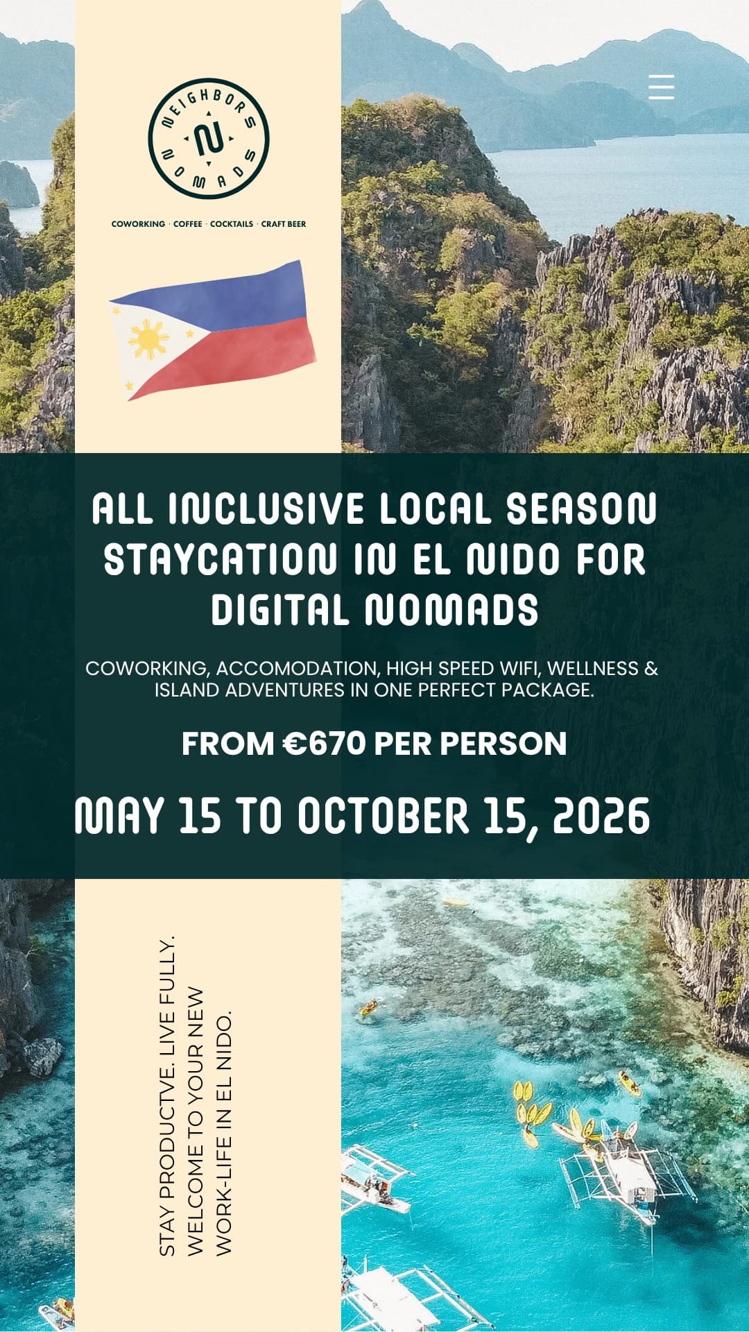 El Nido Local Season Work/Stay/Fun/Live