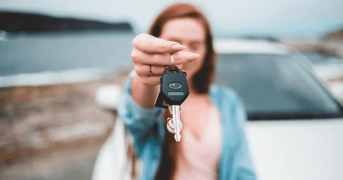Traveler Renting a Car