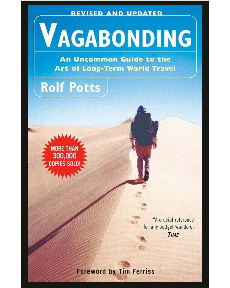 Cover of book called Vagabonding, by Rolf Potts