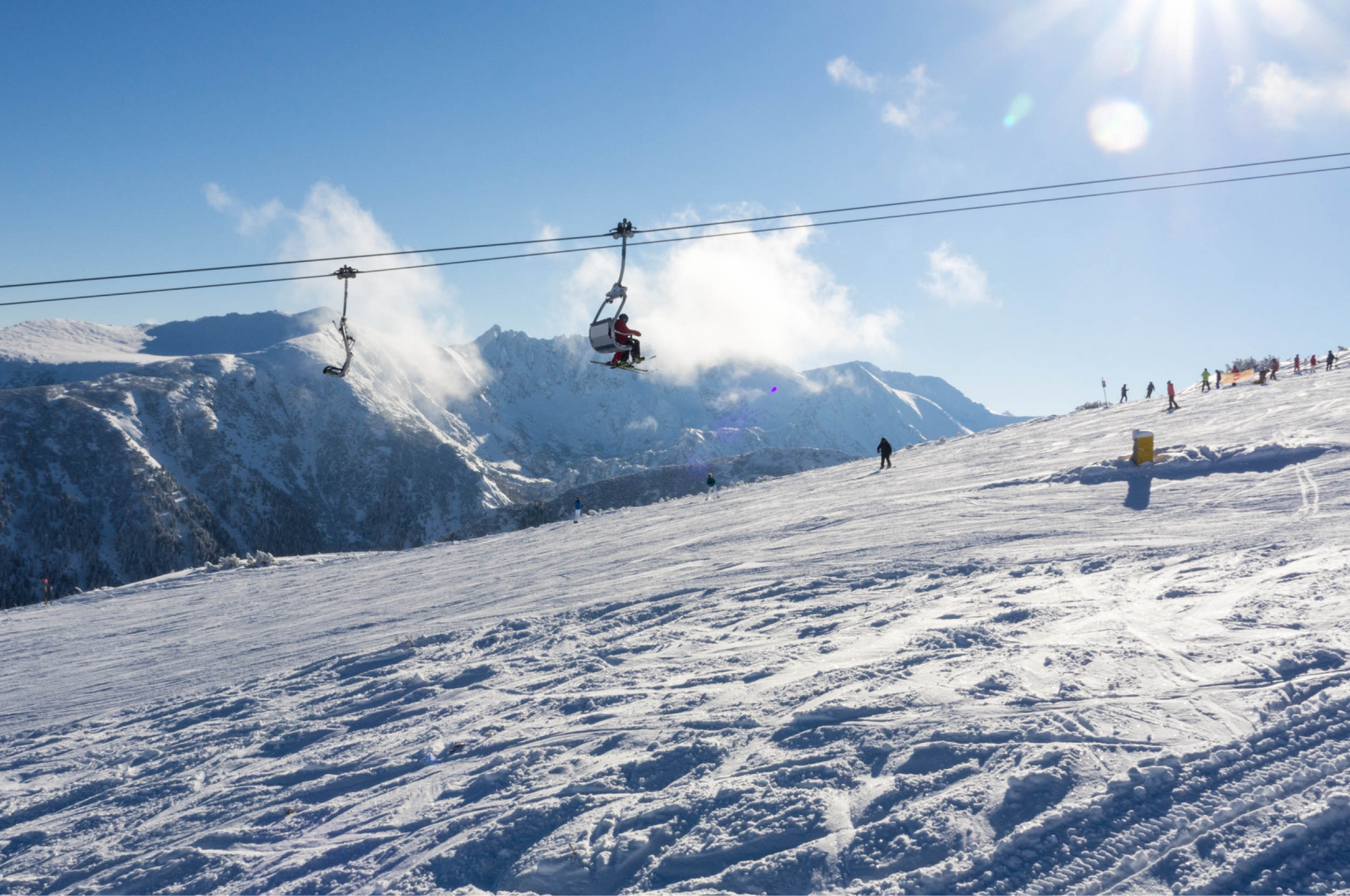 Skiing in Bansko, Bulgaria