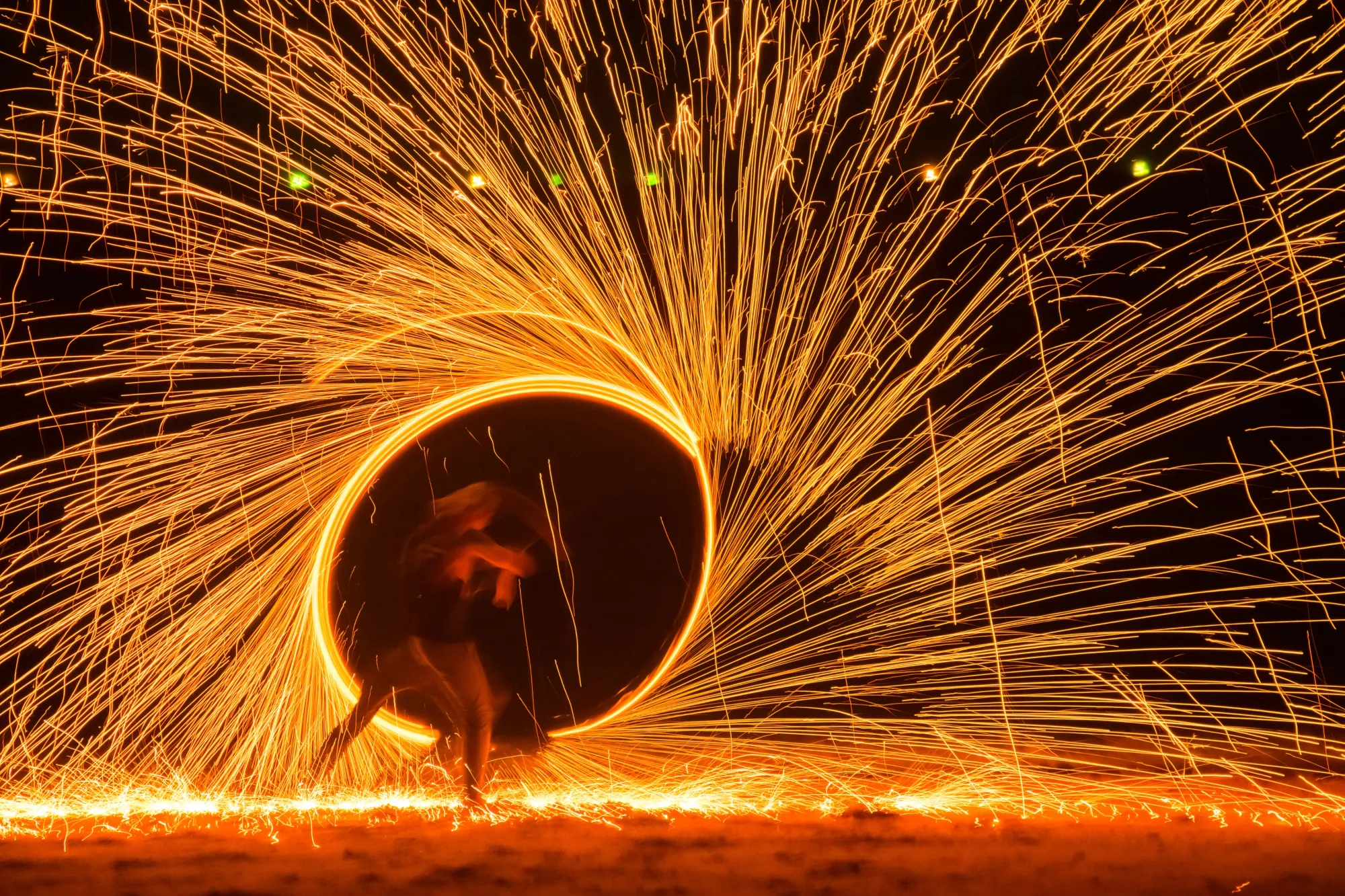 Image of a fireshow in Koh Lanta, Thailand