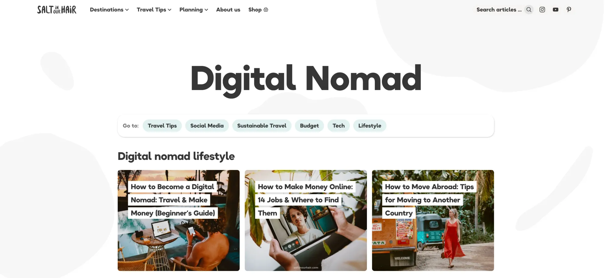 salt in our hair digital nomad blog