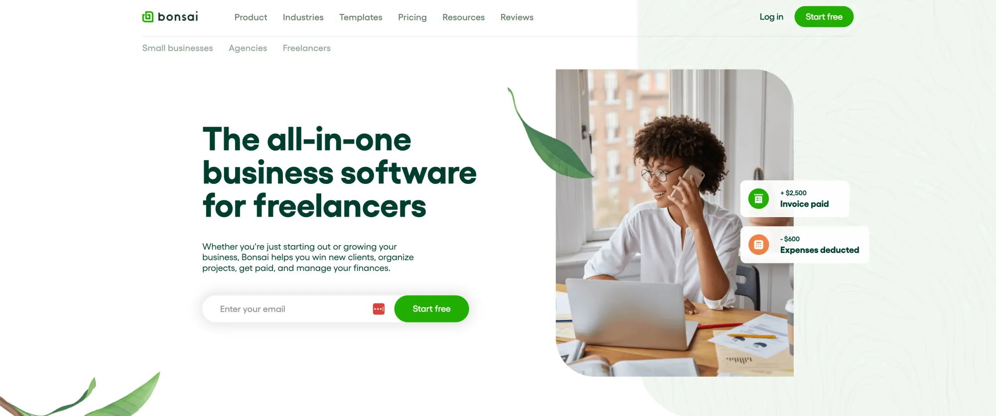 bonsai all-in-one app for freelancers