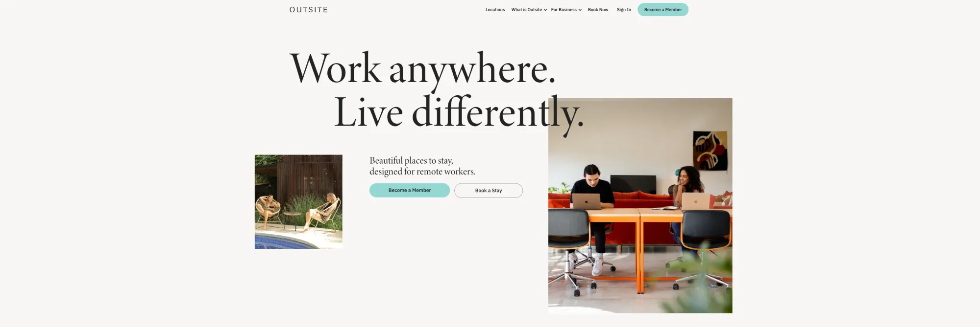 outsite, a rental site for digital nomads