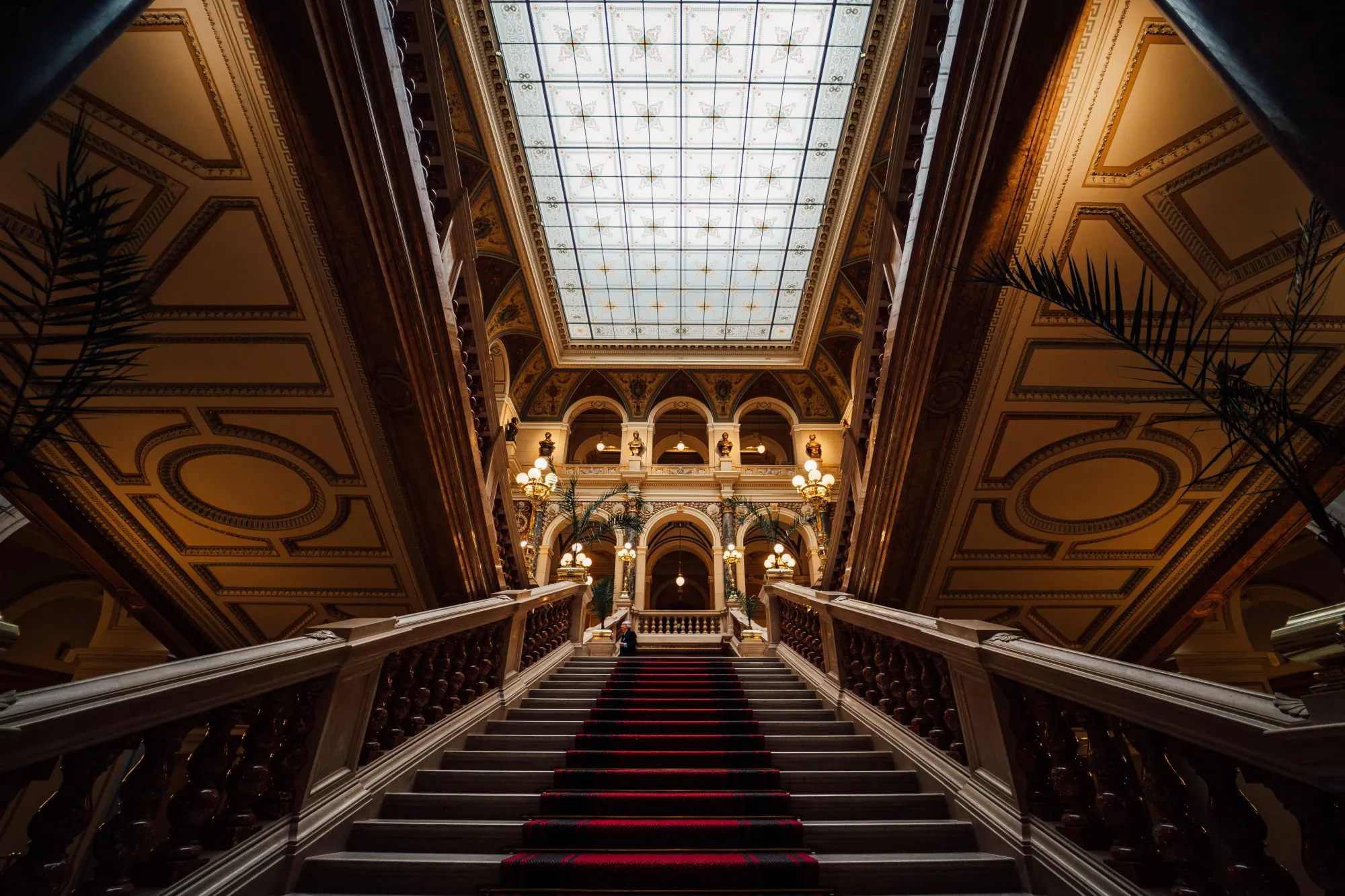 Image of a staircase of a building in Czech Republic