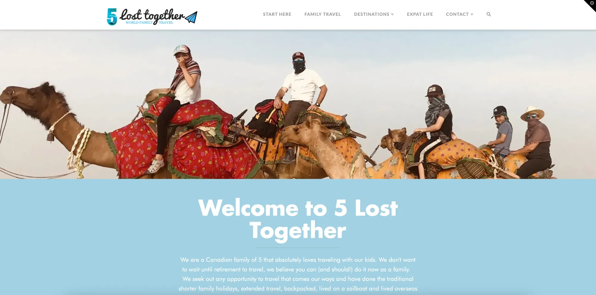 5 lost together, a digital nomad family blog