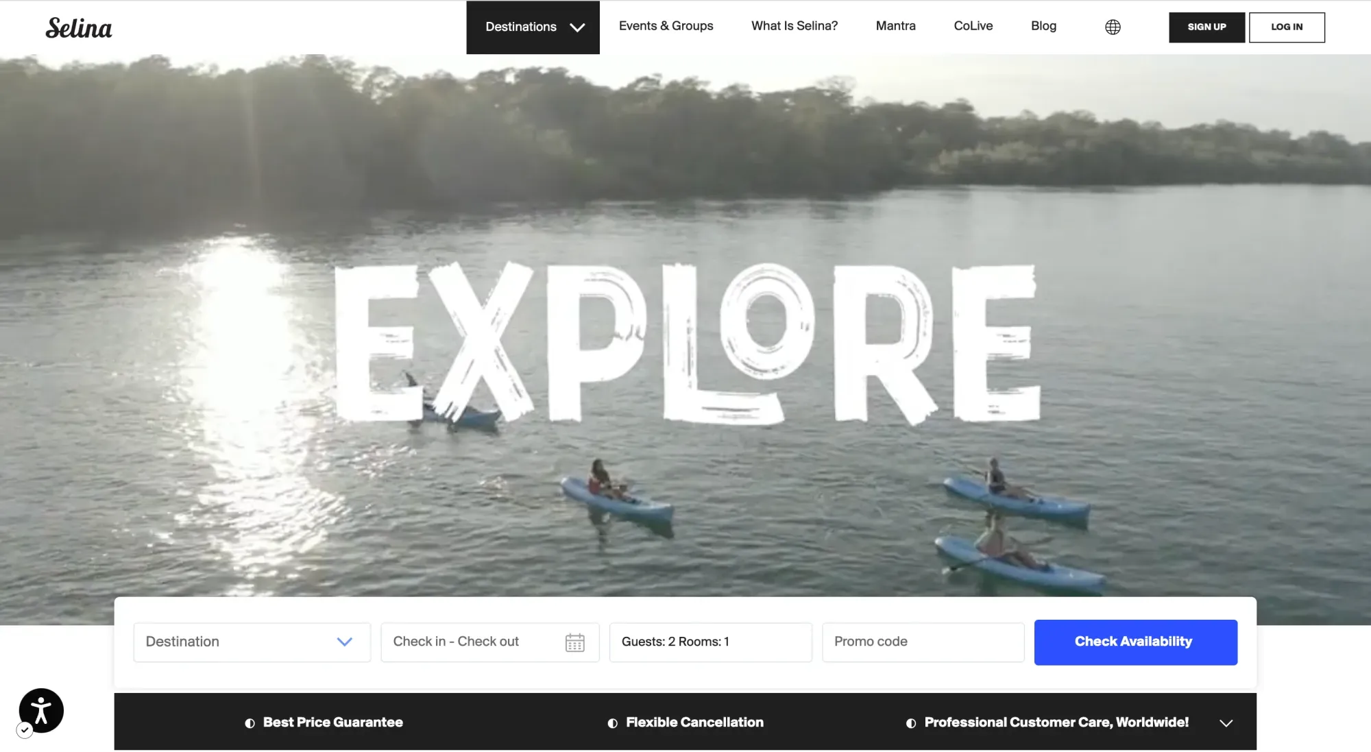 selina, a website for remote work travel programs