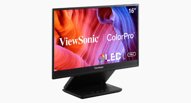 ViewSonic ColorPro VP16-OLED portable laptop monitor for travel