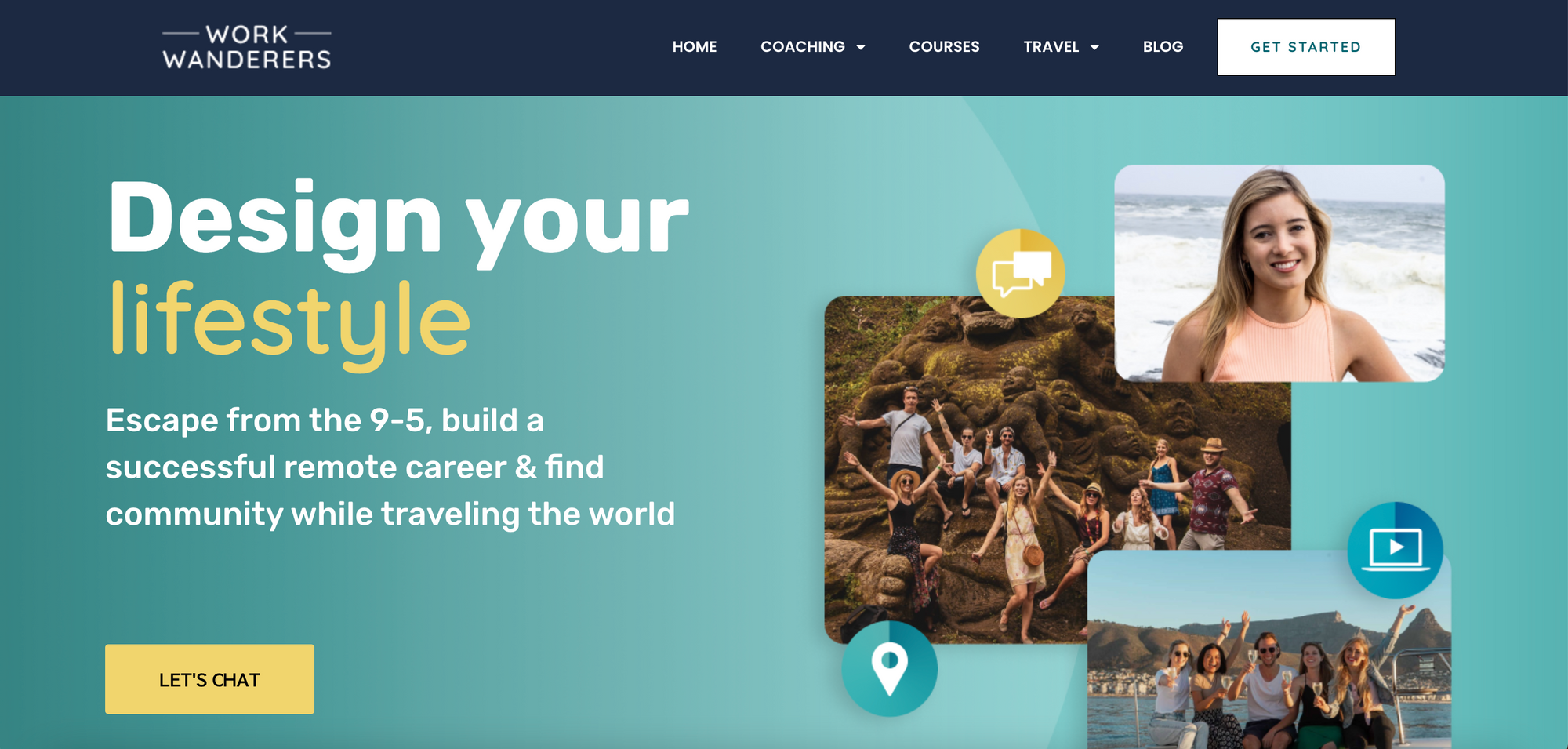 work wanderers, a website for remote work travel programs