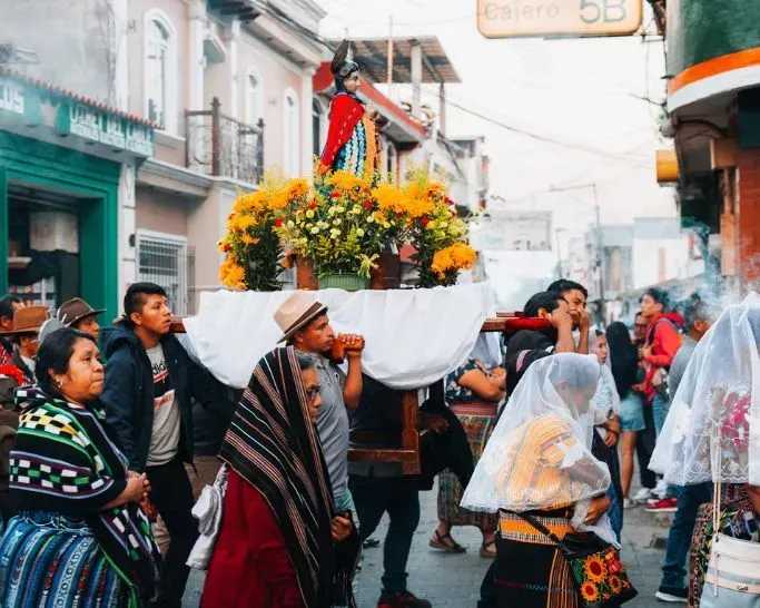 Religious festivities in Antigua, Guatemala