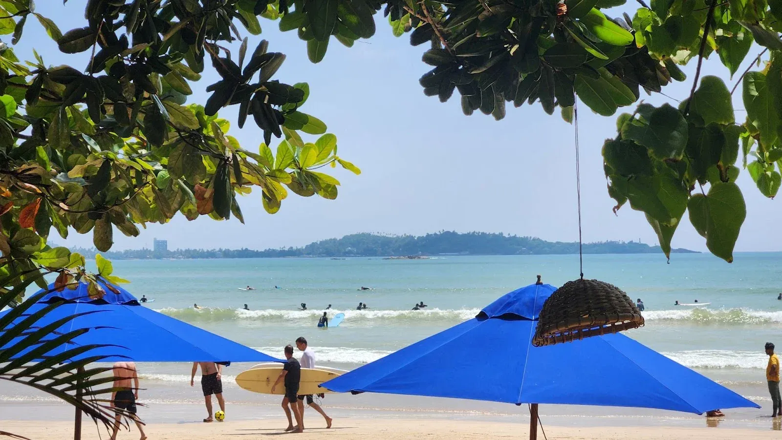 View of Weligama Beach from the main road