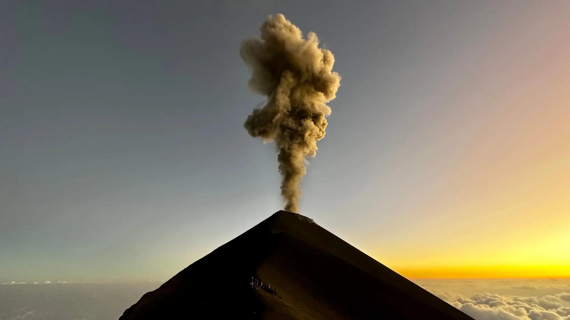 Volcano Fuego in Antigua, Guatemala
