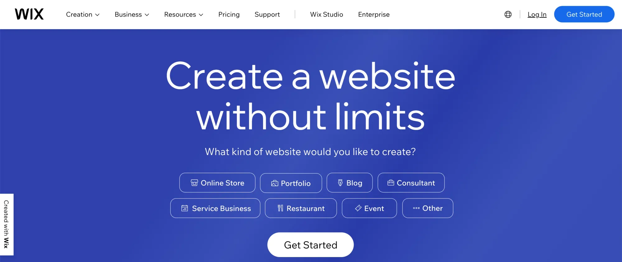 wix, a website builder alternative to hostinger