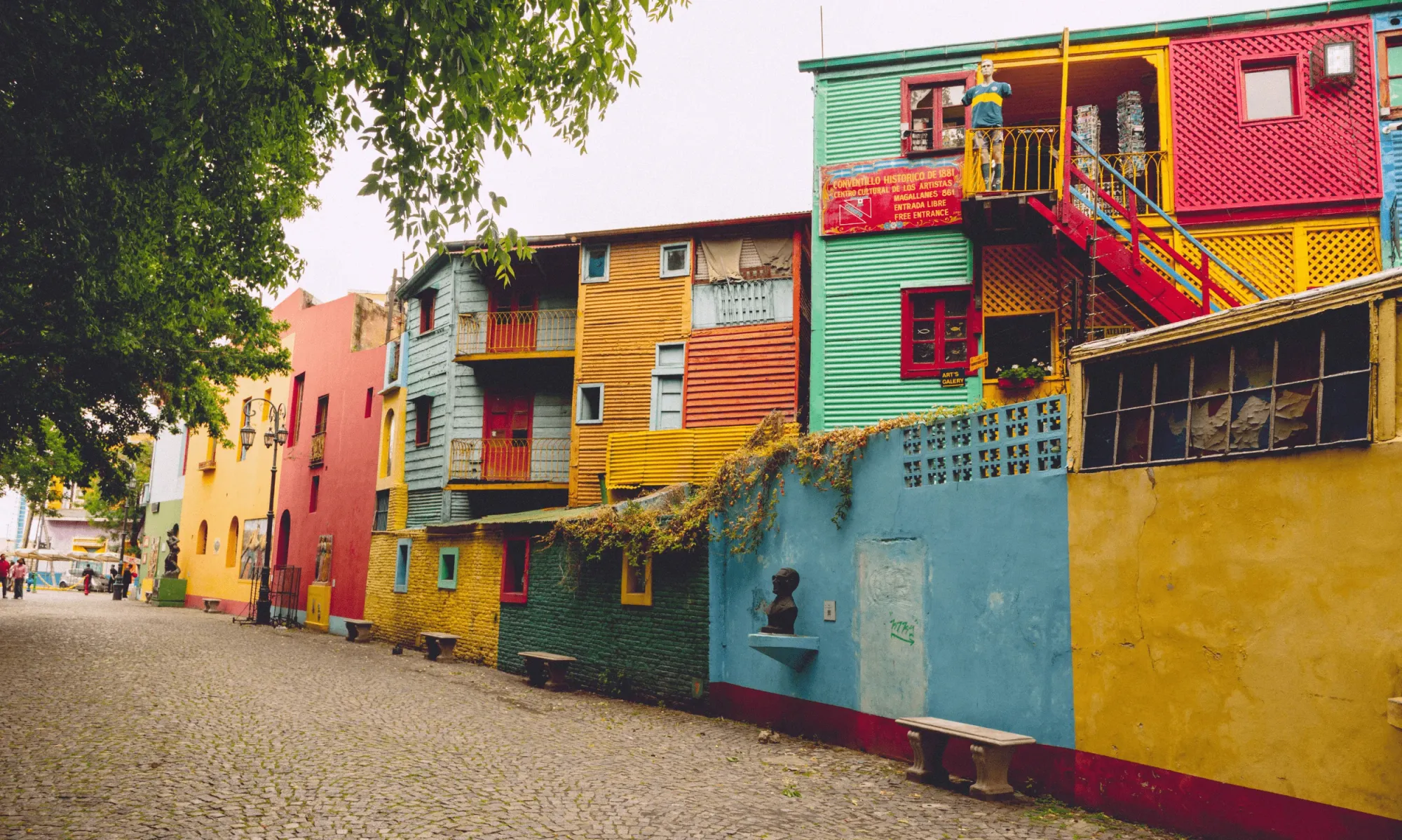 Colorful buildings in Argentina