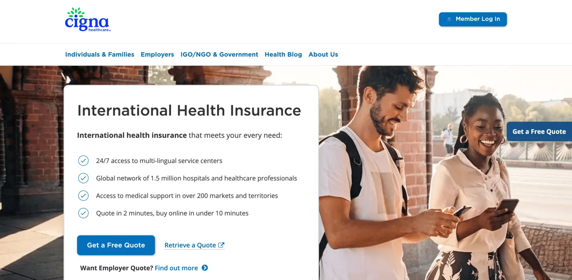 Cigna, a health insurance alternative to Genki Resident