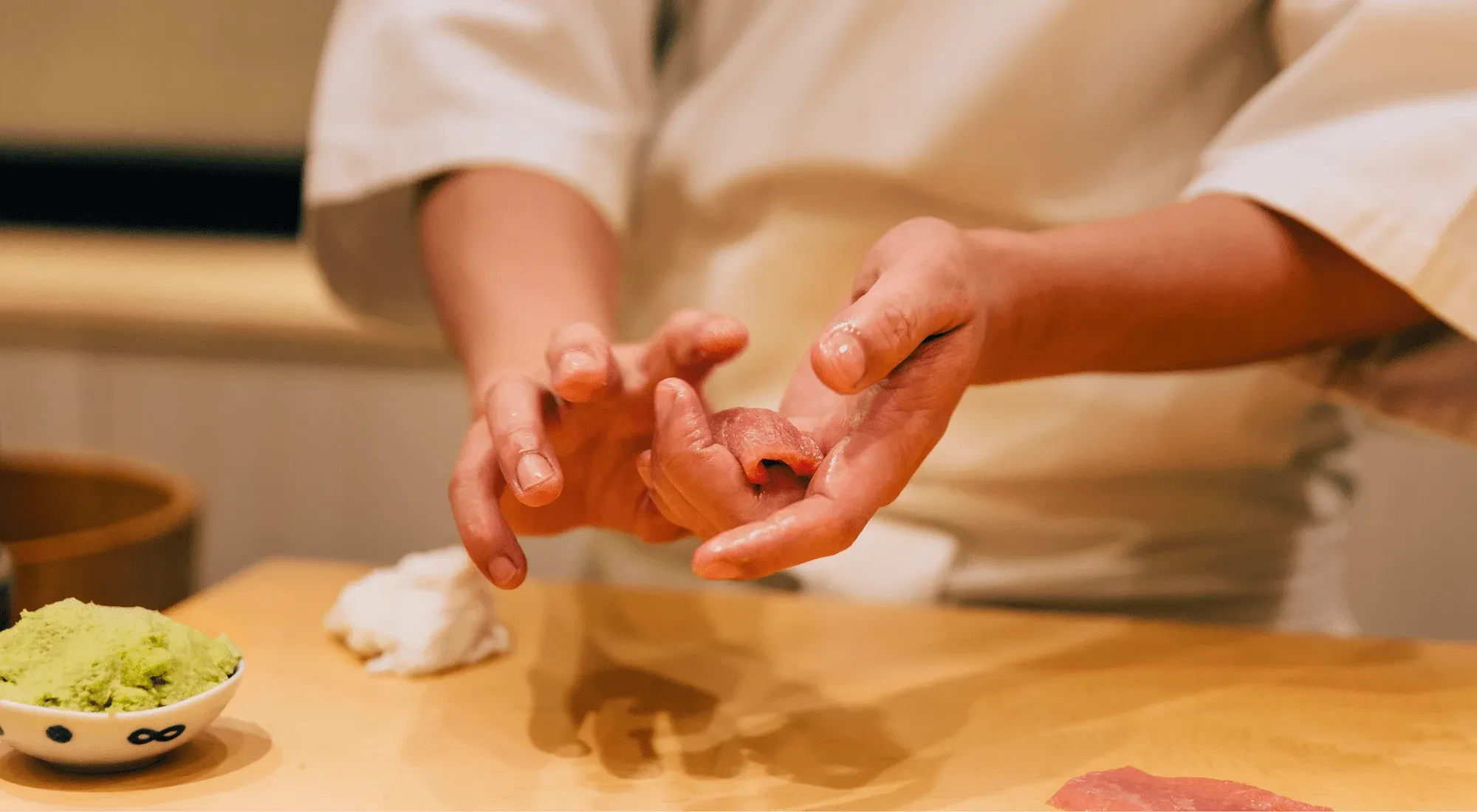 Dining omakase means being face-to-face with the chef, who will gauge your reaction and help guide you toward the best possible experience. 