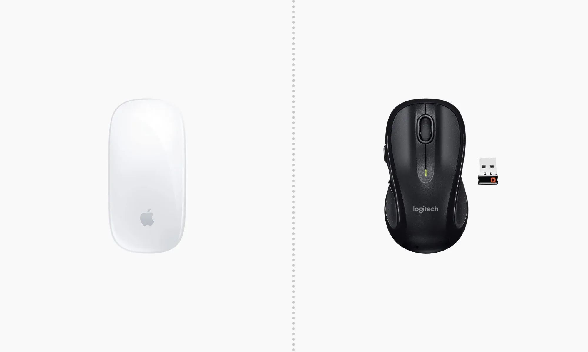 Apple Magic Mouse and Logitech M510 Wireless Computer Mouse