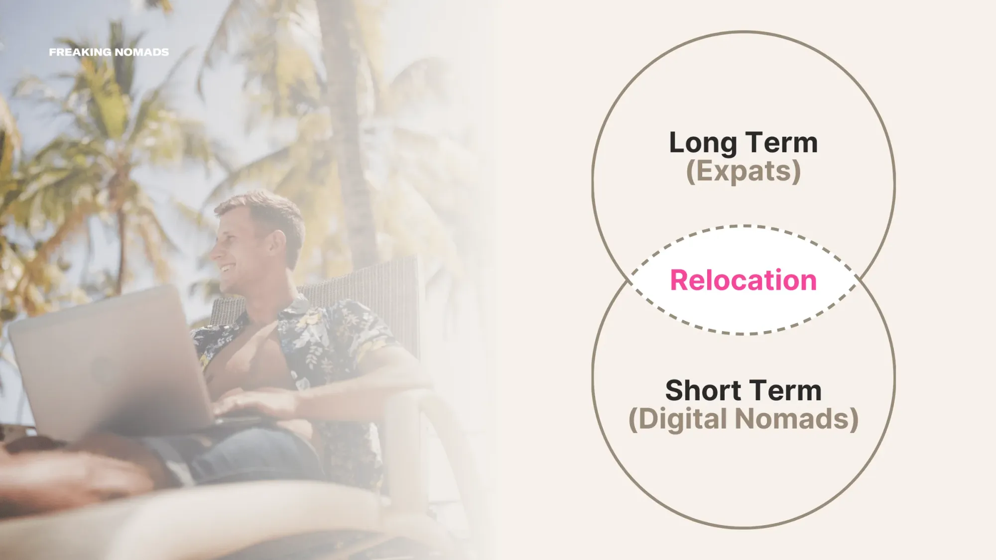 Expats vs Digital Nomads Infographic