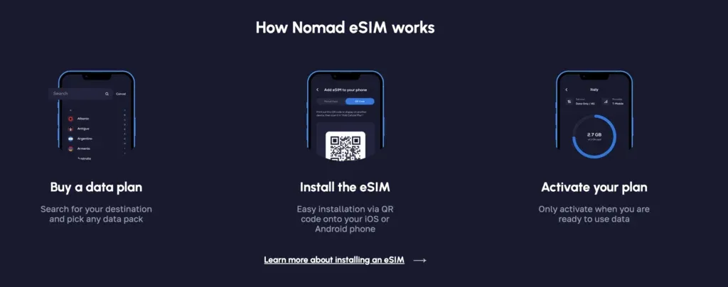 How Nomad eSIM works