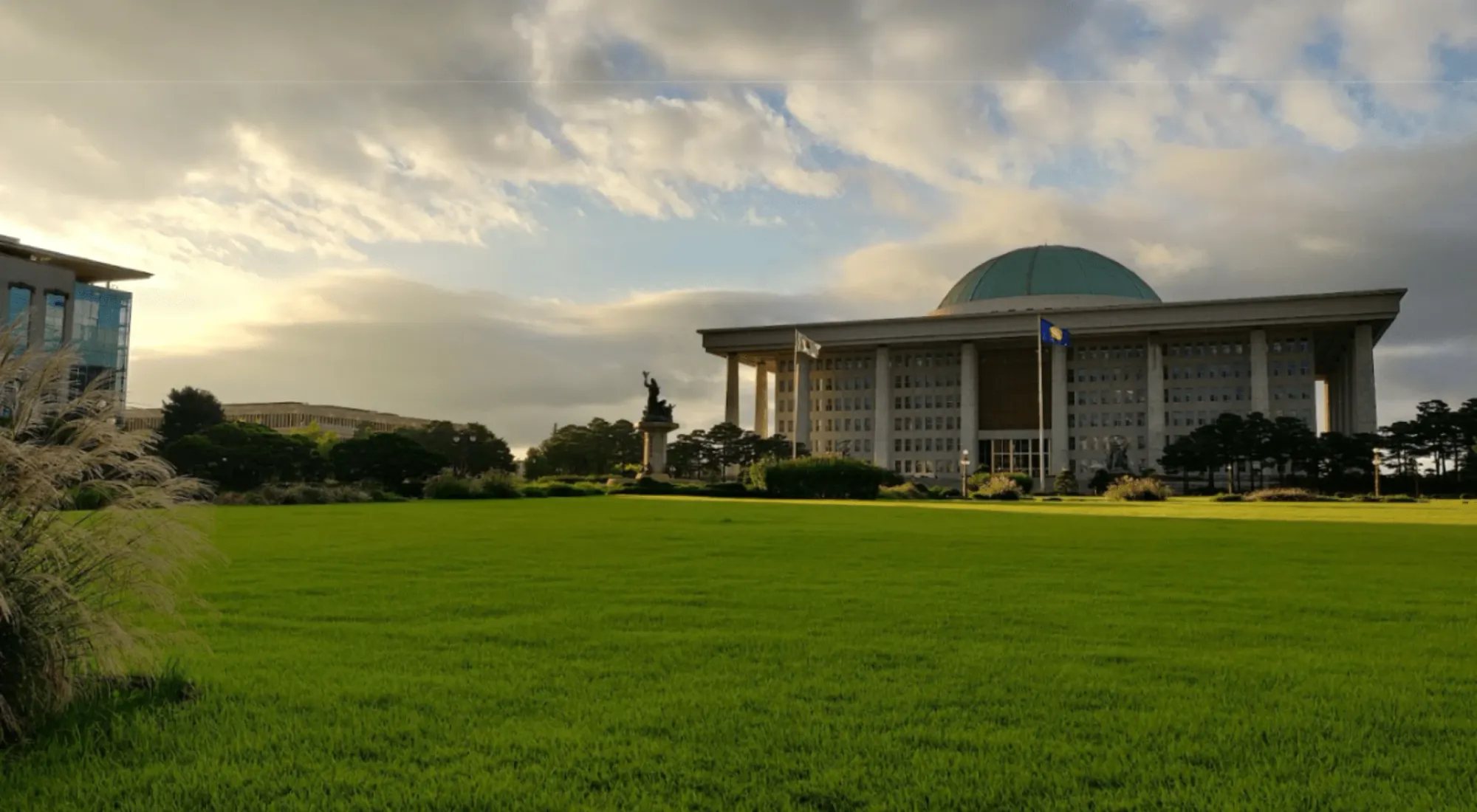 The National Assembly Building at the golden hour