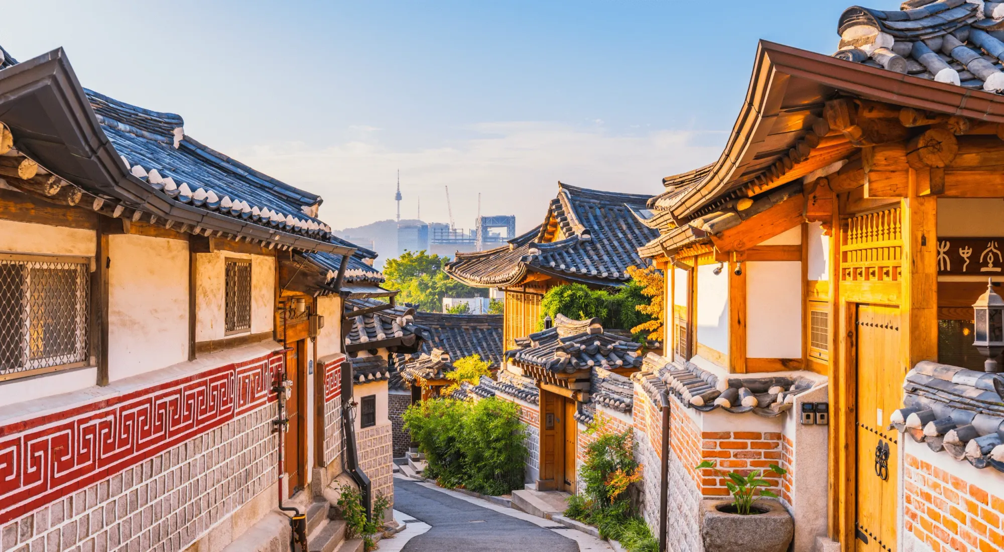 Traditional south korean village in Seoul