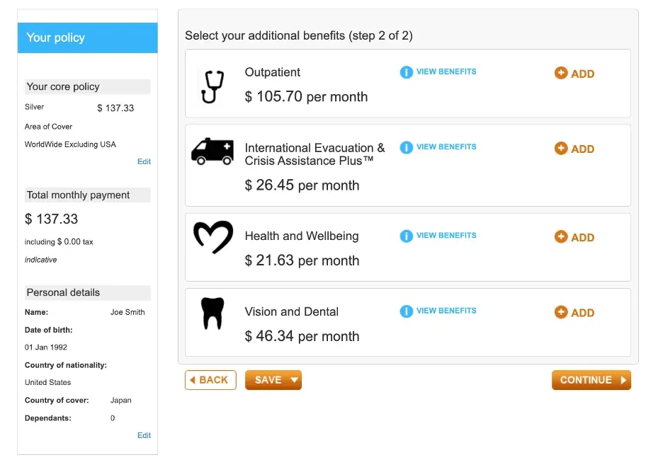 Cigna add-ons