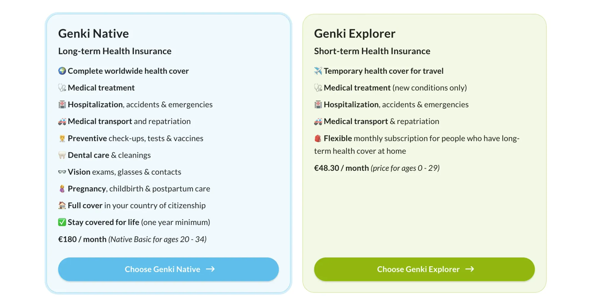 Genki Native vs Genki Explorer 