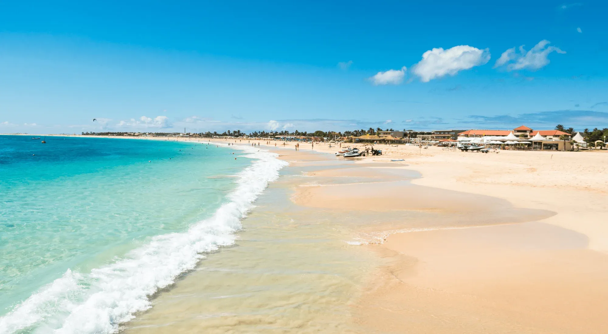 Paradise beach in Sal, Cape Verde