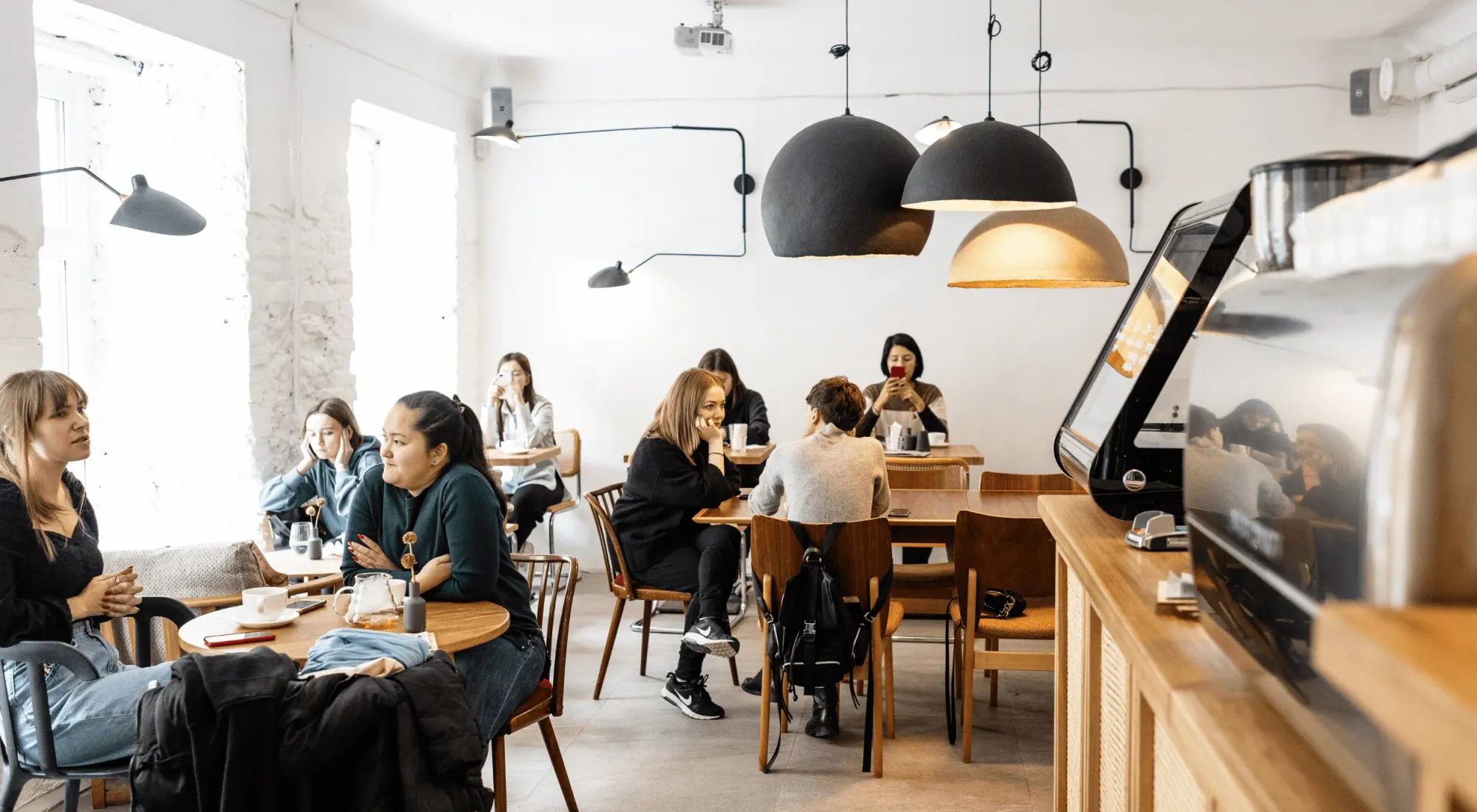 Cafe with people