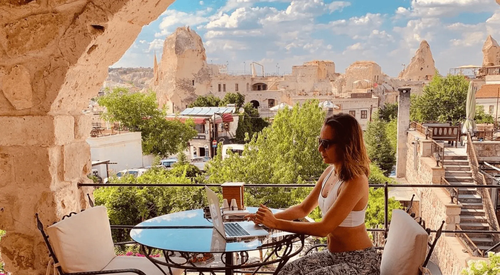 Digital nomad in Cappadocia, Turkiye