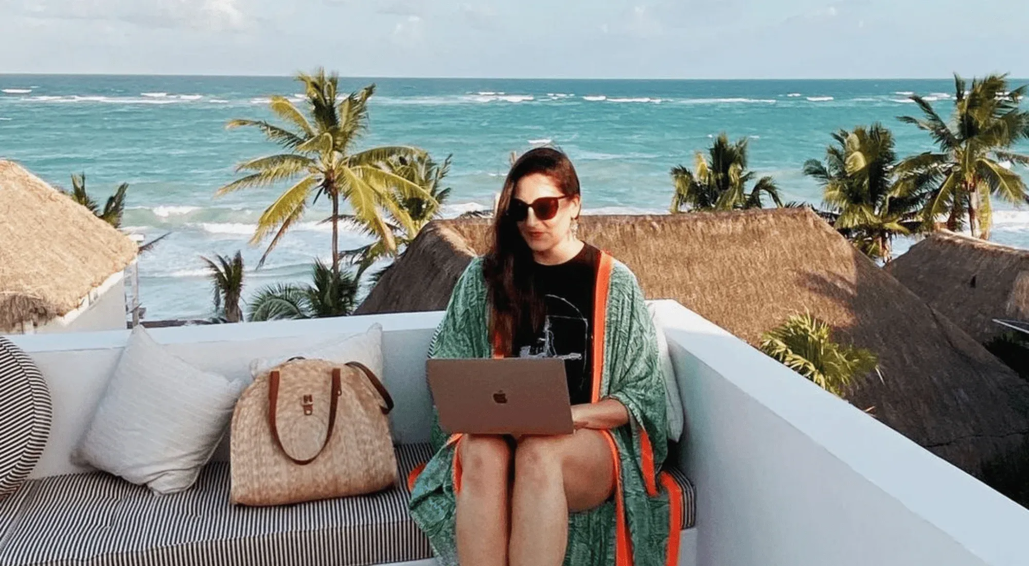 Digital nomad in Tulum, Mexico