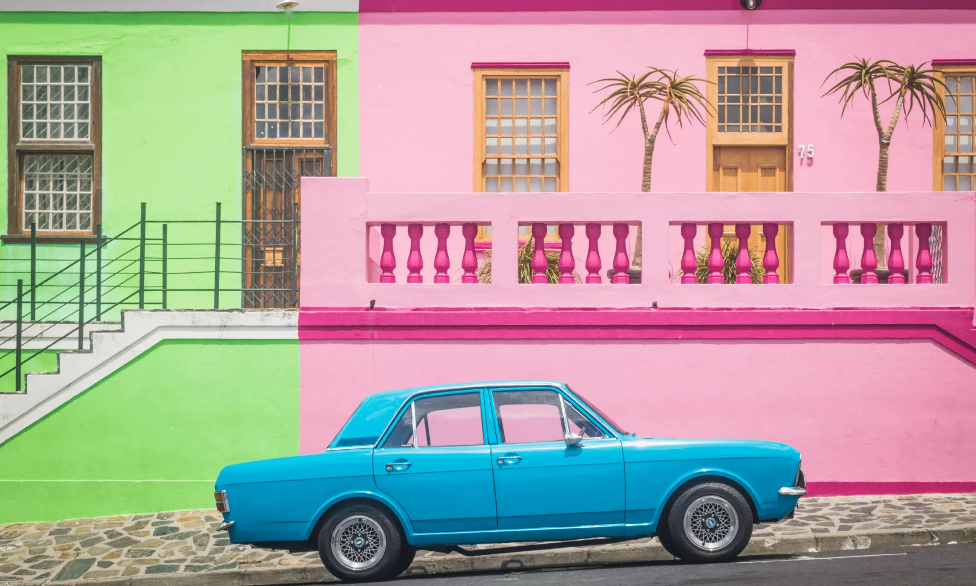 Colorful houses in South Africa