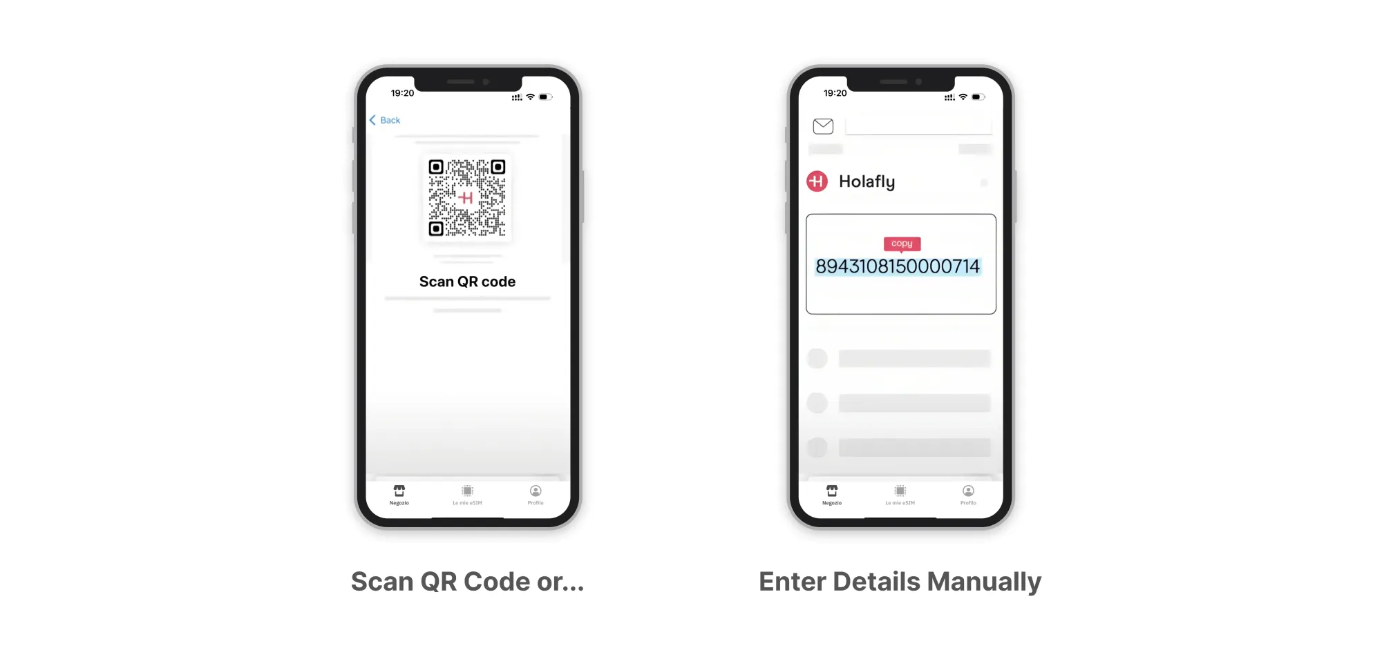 Holafly eSIM installation and activation process