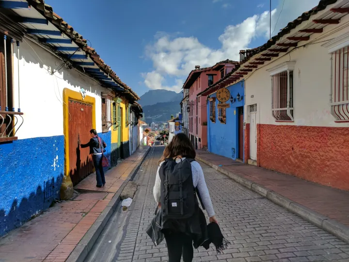 Image of a digital nomad in South America