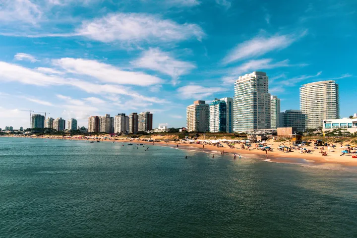 Image of a coastal city in Uruguay