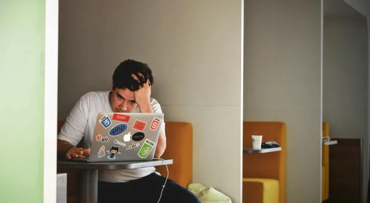 Frustrated return-to-office worker