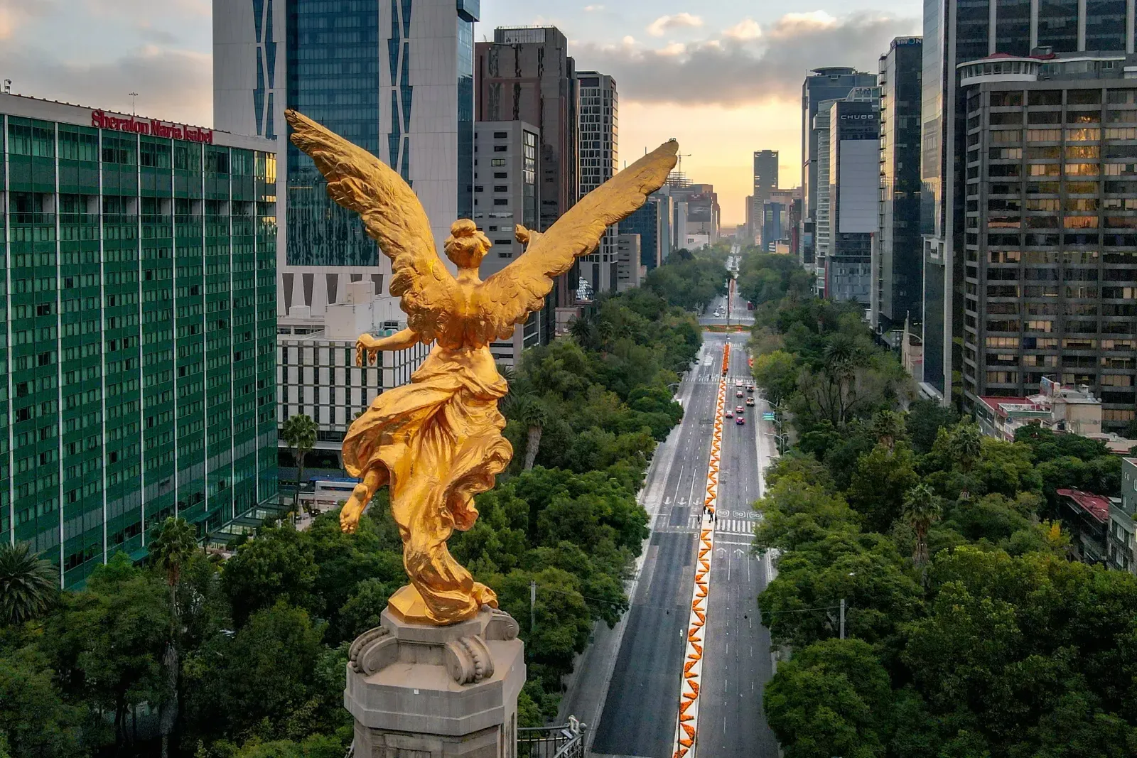 Immagine dall'alto di Città del Messico