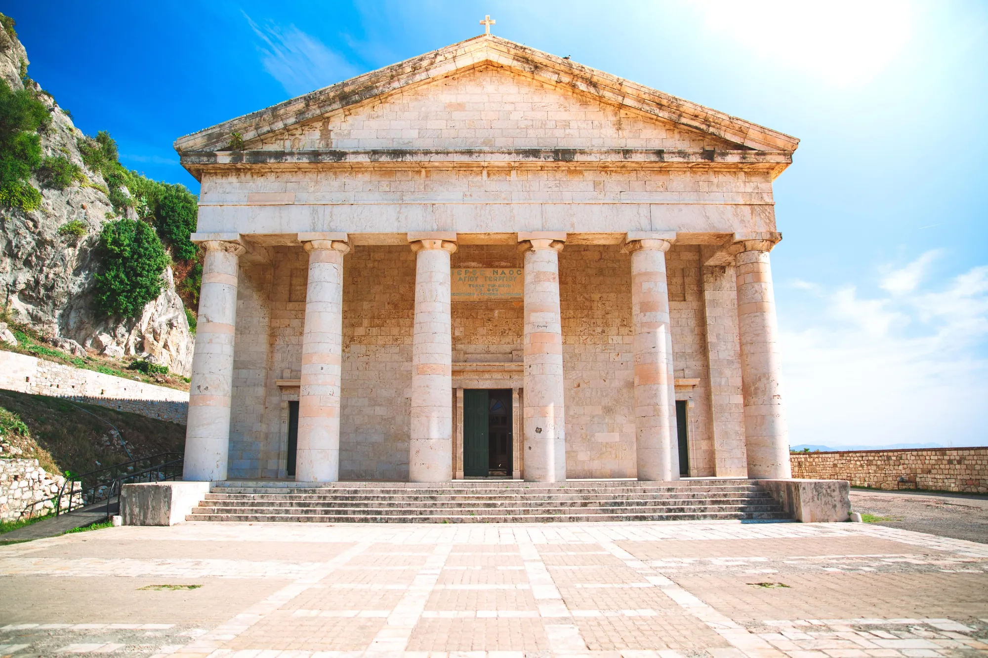 Ancient greek monument in Corfu