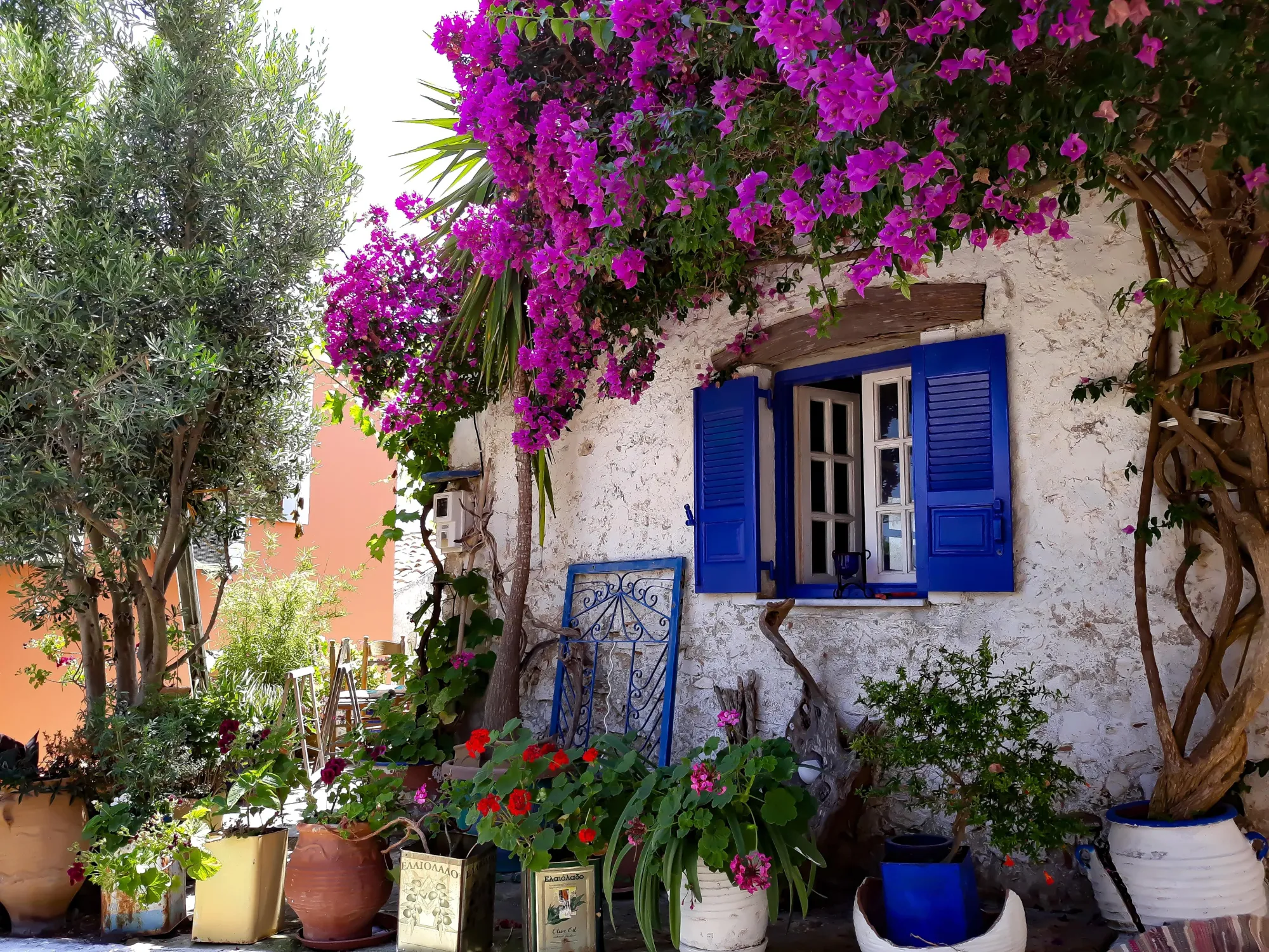 Typical greek house in Corfu, Greece