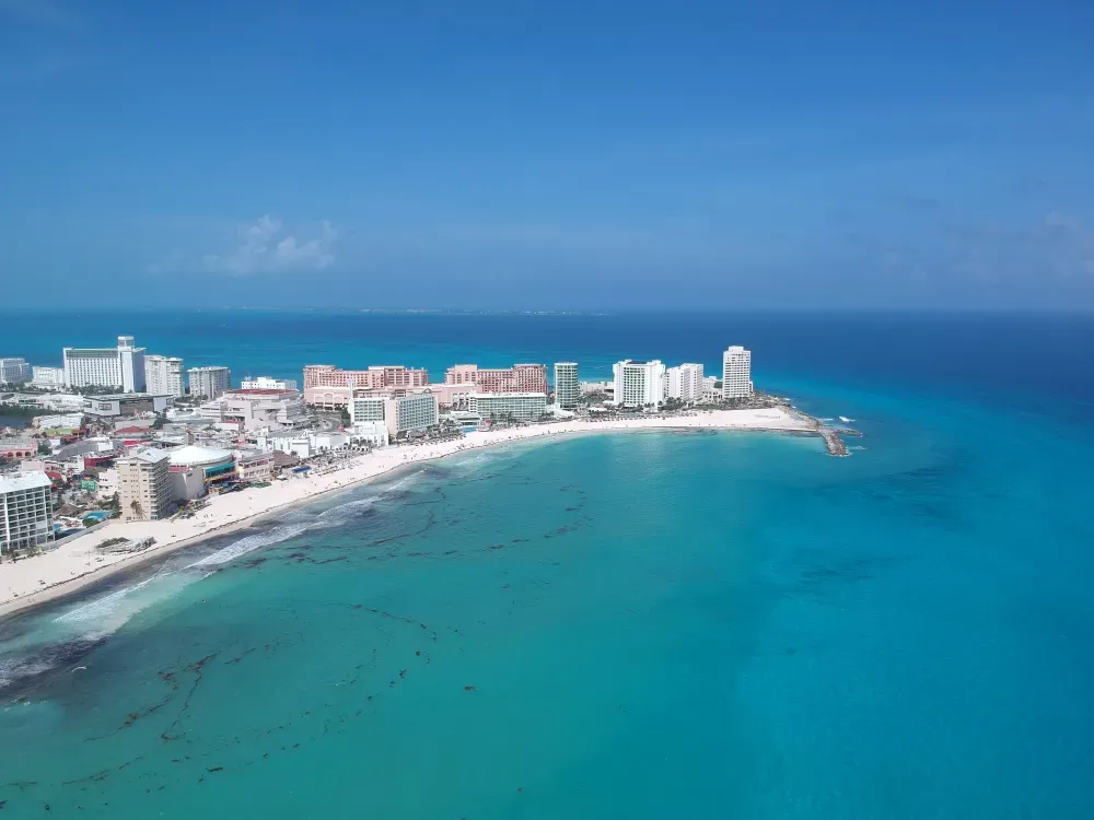 Gli hotel sul lungomare di Cancun