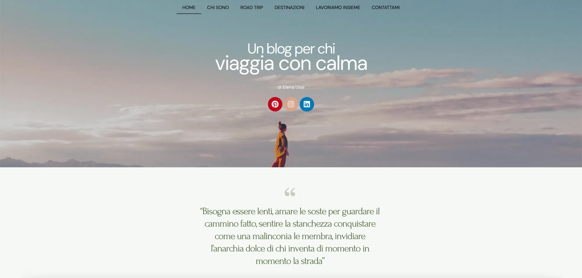 unaelenaerrante, un blog di una nomade digitale italiana