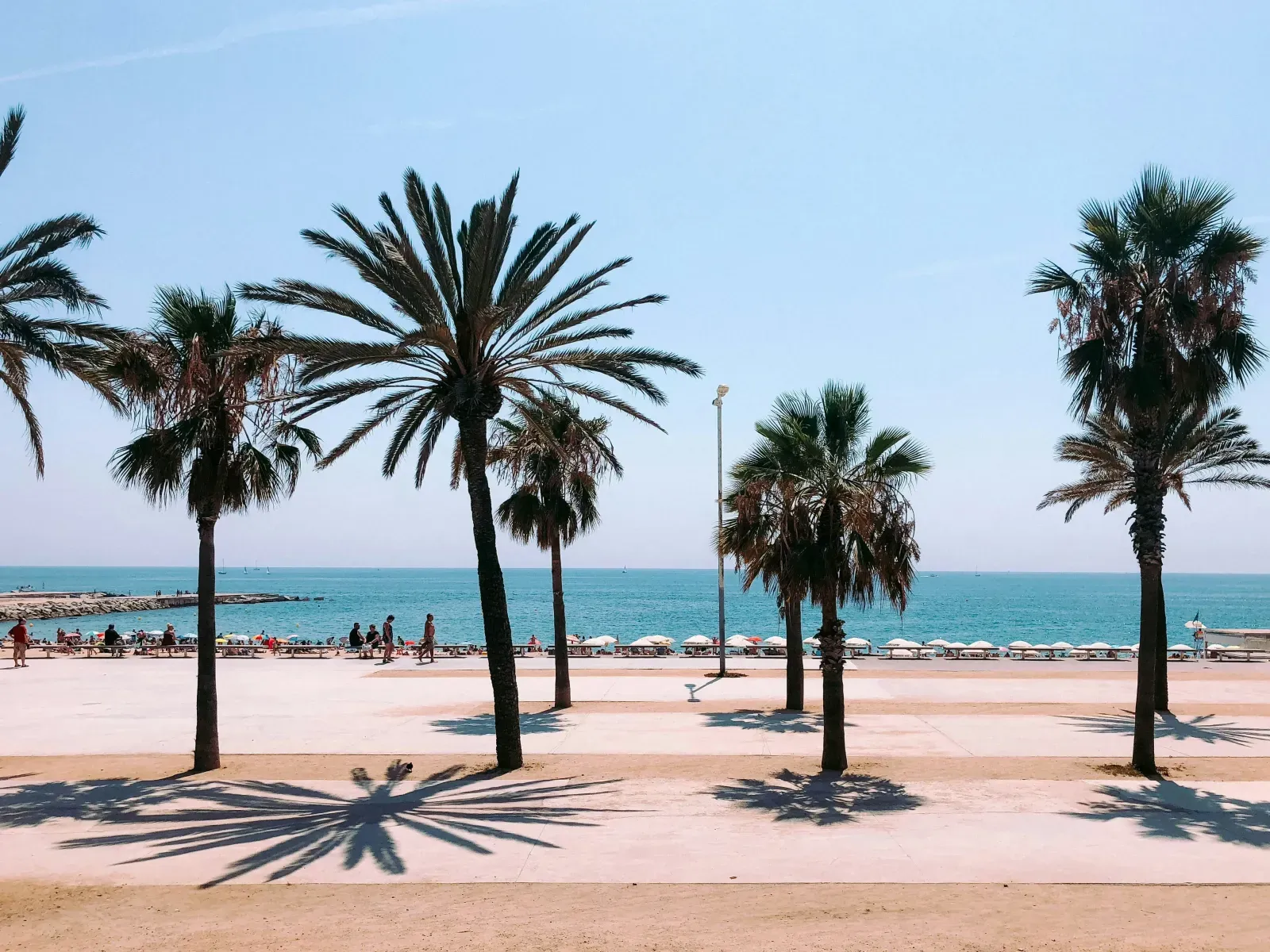 Lungomare a Barcellona, Spagna