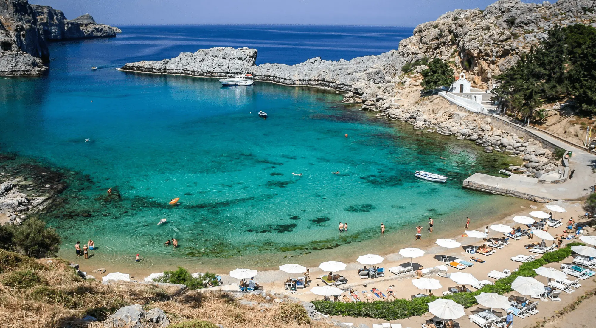Spiaggia di Rodi in Grecia