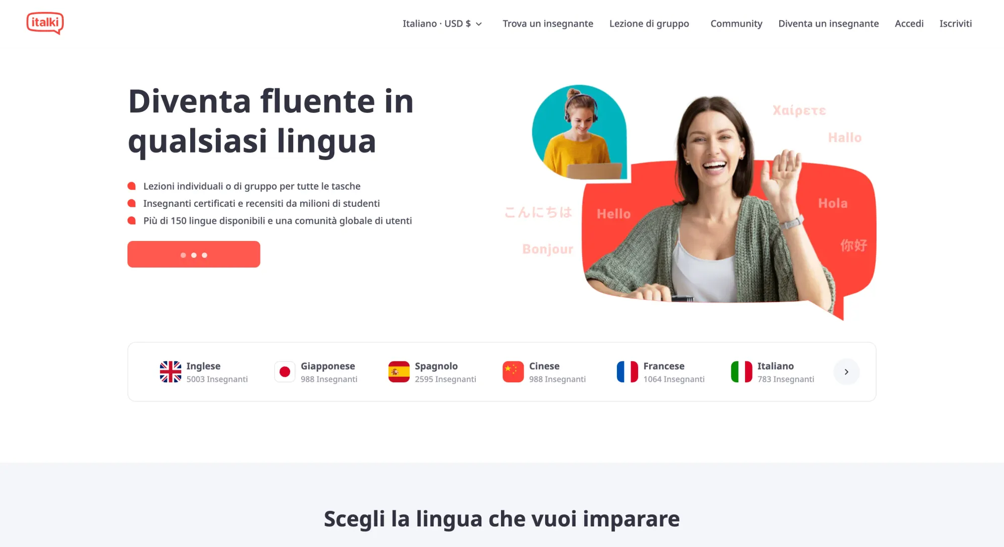 italki homepage