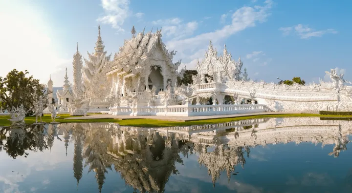 White temple a Chiang Rai